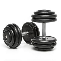 CHD Complete Dumbbell Sets - Rubber - 2.5 kg Incline - 5 to 70 kg