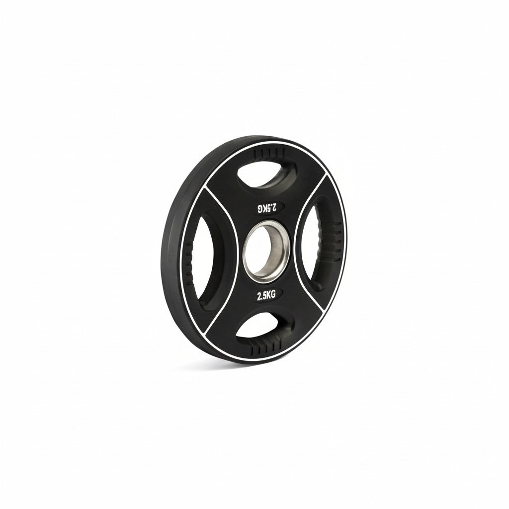 Value Pack Polyurethane 4-Grip Weight Plates 50 mm – 125 kg