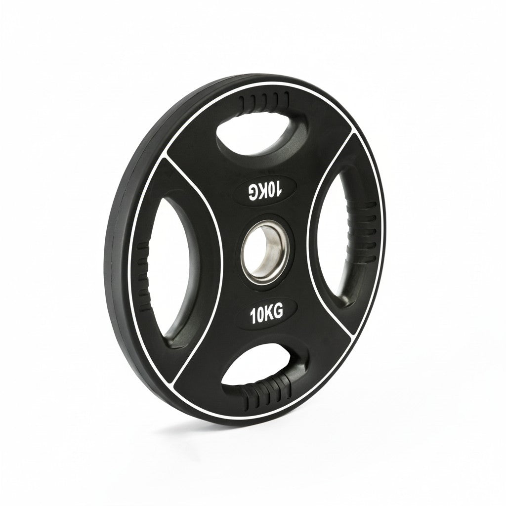 Value Pack Polyurethane 4-Grip Weight Plates 50 mm – 125 kg