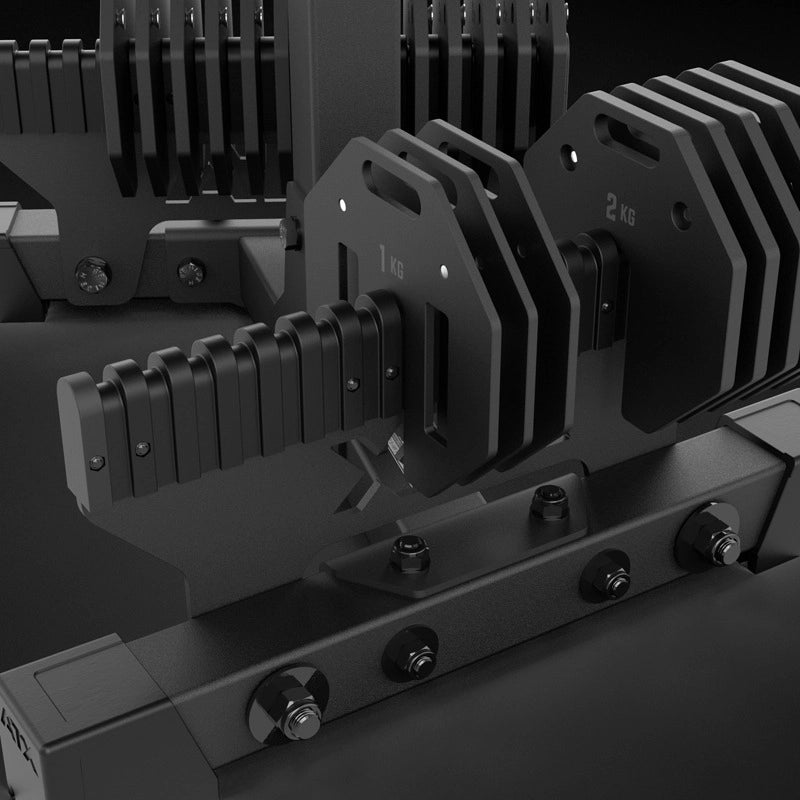 ATX® Octa Dumbbells 2 x 36 kg - Verstellbare Hanteln inkl. Ablageständer
