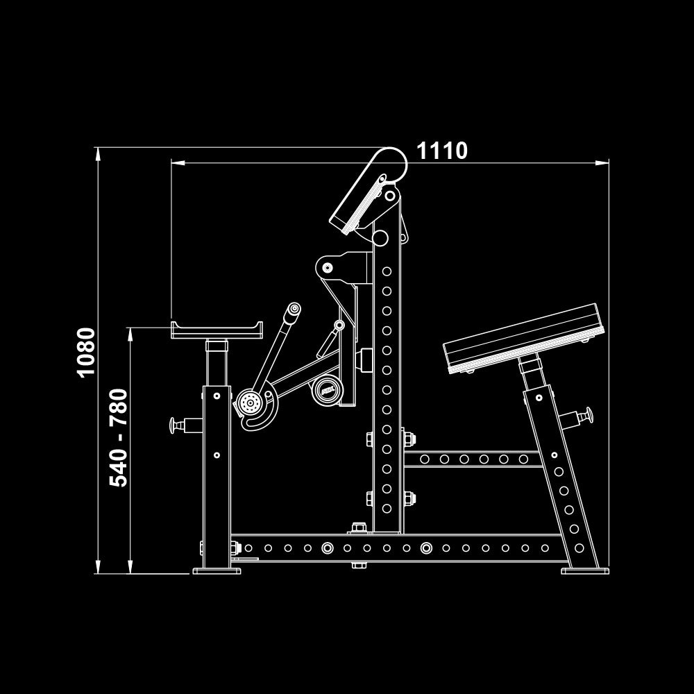 ATX® Bizeps Blaster - Bizeps-Curl-Maschine BBM-700