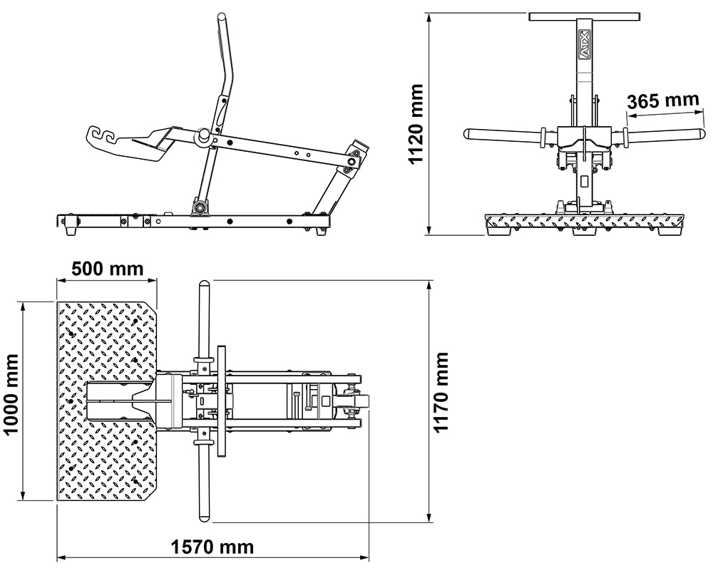 ATX® Belt Squat Compact - Kniebeugenmaschine