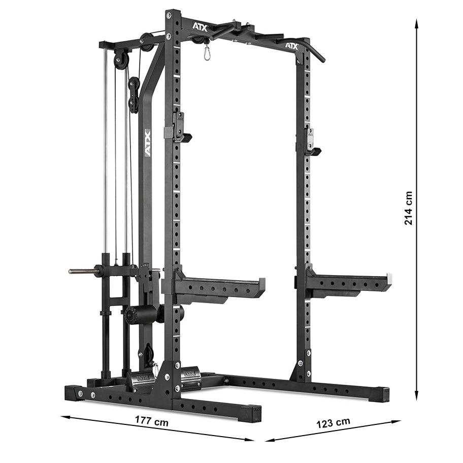 ATX® Half Rack 620 mit Latzugstation Plate Load