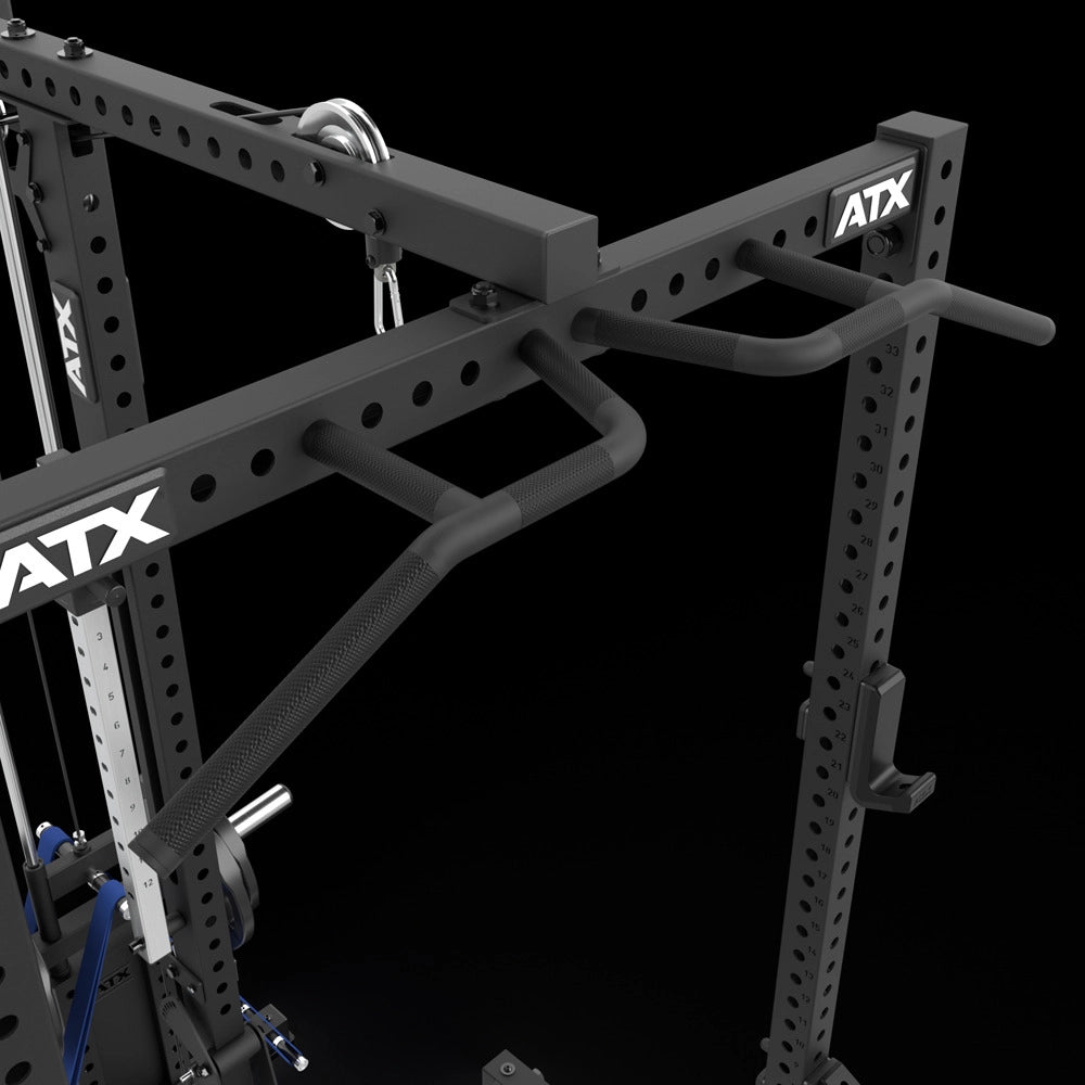 ATX® Half Rack 780 mit Latzug - Plate Load Multigrip Klimmzugstange