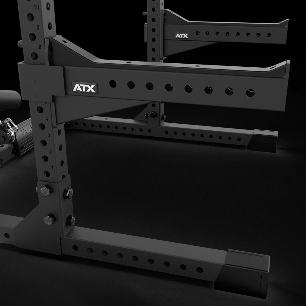 ATX® Half Rack 780 mit Latzug - Steckgewichte Safety Spotter