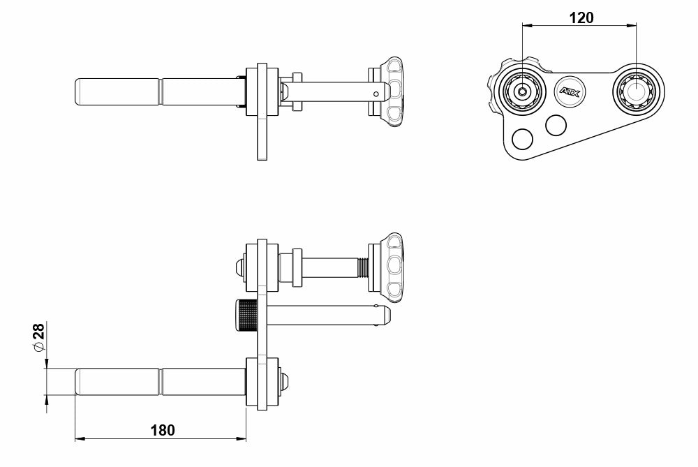 ATX® Power Handle - for jammer arms / lever arms
