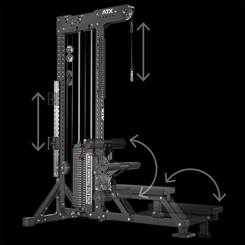 ATX® Trinity Tower Lat Pulldown Station 3 in 1
