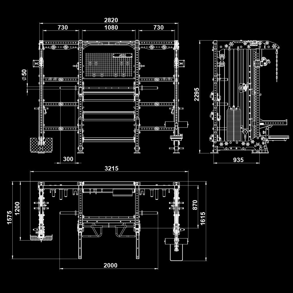 ATX® Cross Beam Set including Multi-Press Option for The Wall V1 (ATX-MCR-780)