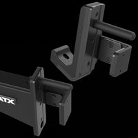 ATX® Multi Pull Half Rack mit 2 x 110 kg Steckgewichten schwer belastbare J-Hooks