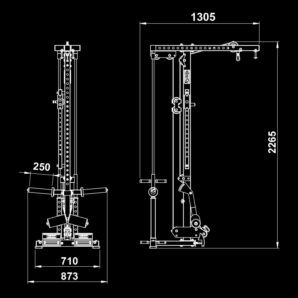 ATX® Lat Pulldown Option MPX-/ HRX-780 - Plate Load 