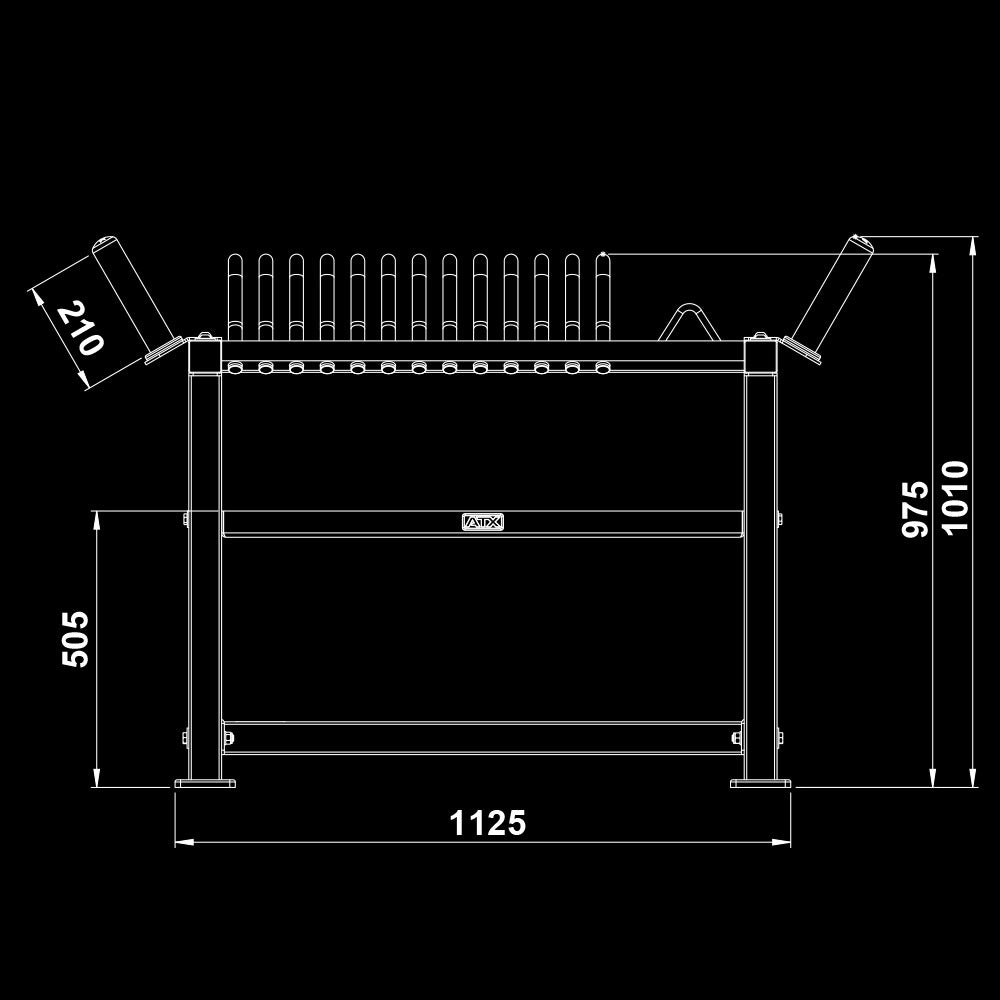 ATX® Weight Plate Stand / Powerlifting Plate Storage
