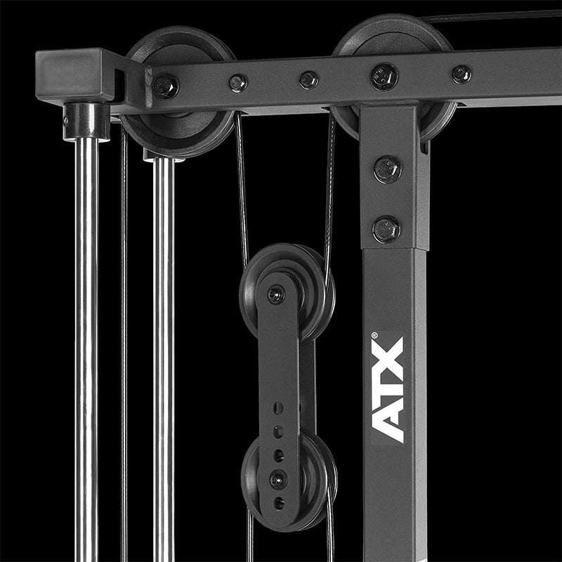 ATX® Power Rack 520 complete station with lat pull-down station 100 kg weights - height 218 cm 