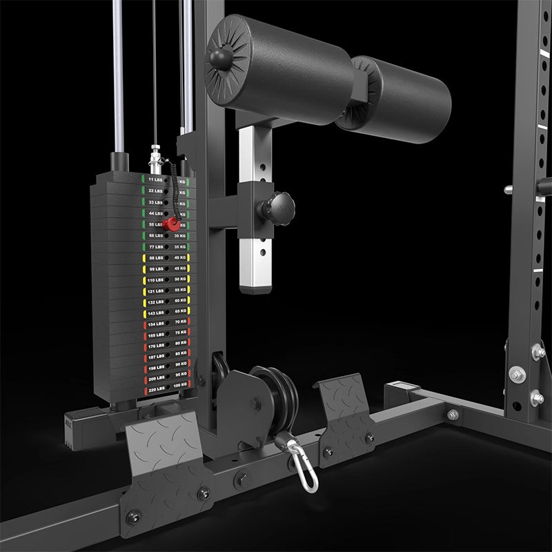 ATX® Power Rack PRX-520-XS with lat pulldown, 100 kg weight stack - height 215 cm