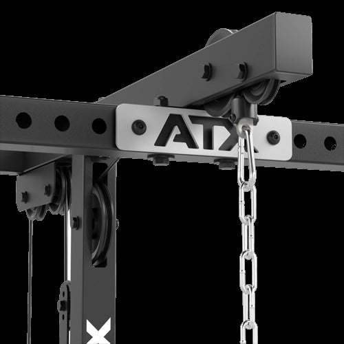 ATX® Power Rack 640/660 mit Latzug - Hantelscheiben kugelgelagerte Seilrollen