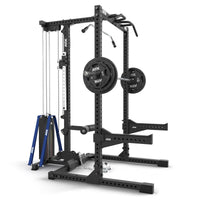 ATX® Half Rack 780 mit Latzug - Steckgewichte Ansicht schräg