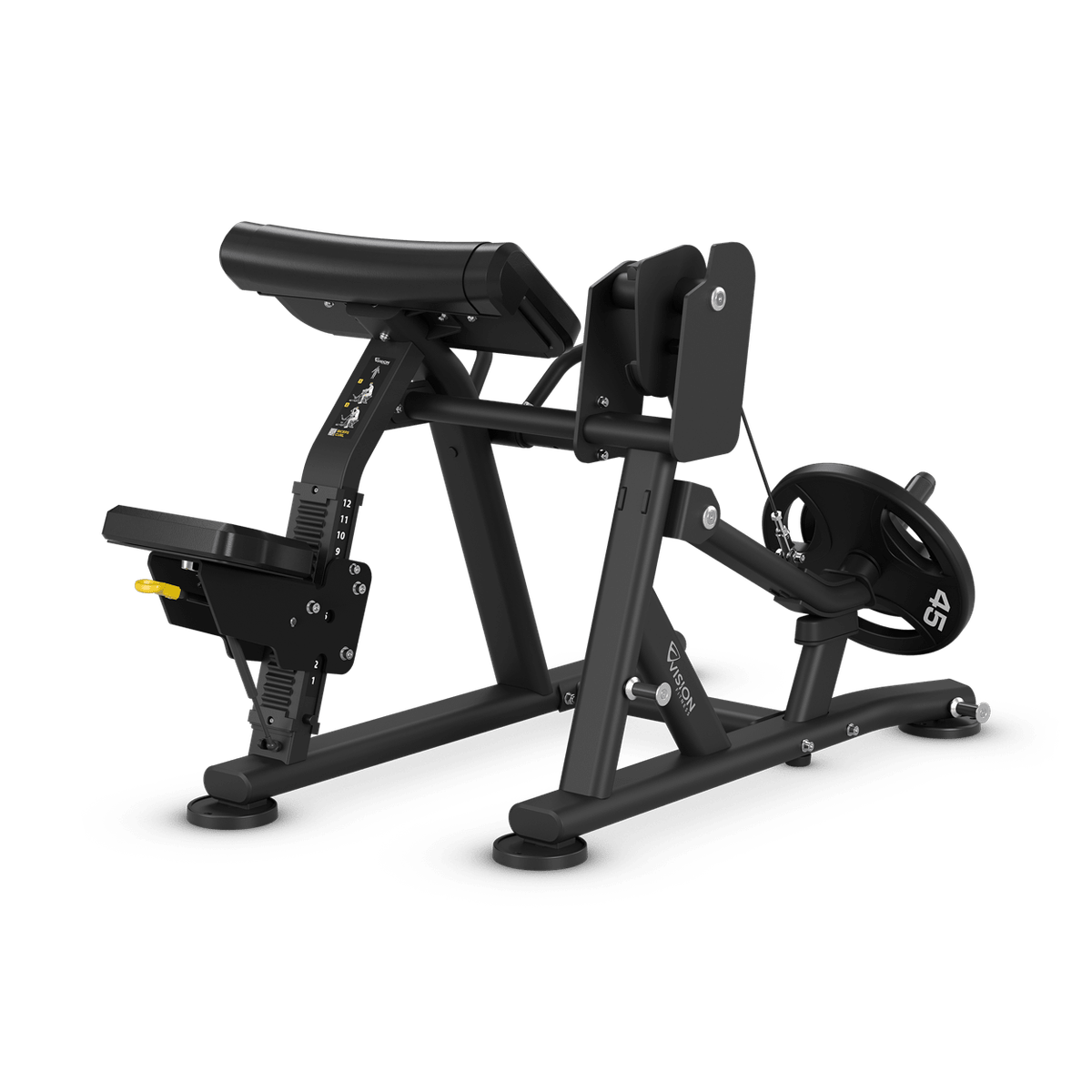 Bizeps Curl Maschine – Vision Fitness Keystone von hinten