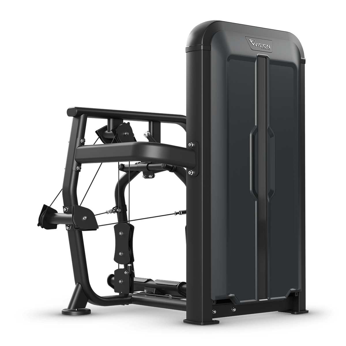 Rudermaschine sitzend – Vision Fitness Keystone schräg von hinten