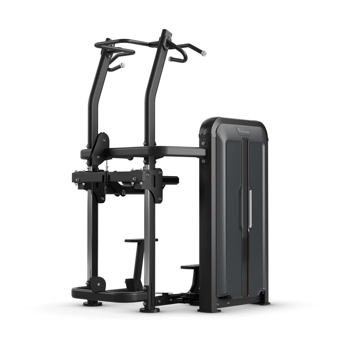 Klimmzug- und Dipmaschine - Vision Fitness Keystone schräg hinten