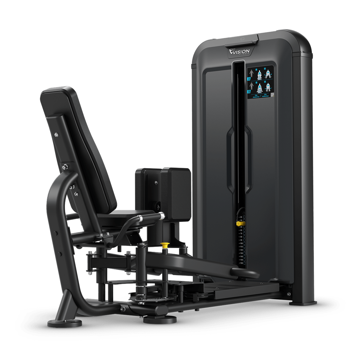Abduktoren/ Adduktoren Maschine - Vision Fitness Keystone schräg hinten