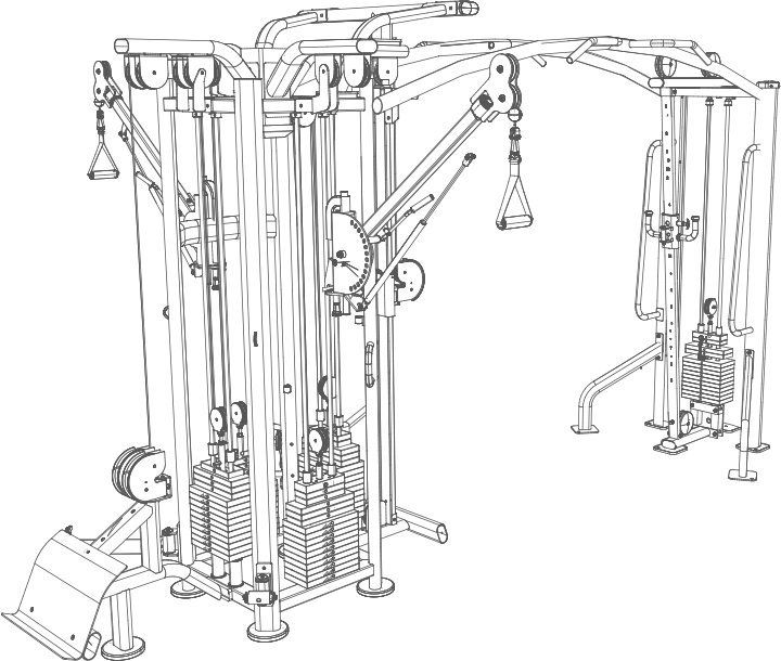 Multifunktionsturm 5 Stationen - BH Fitness