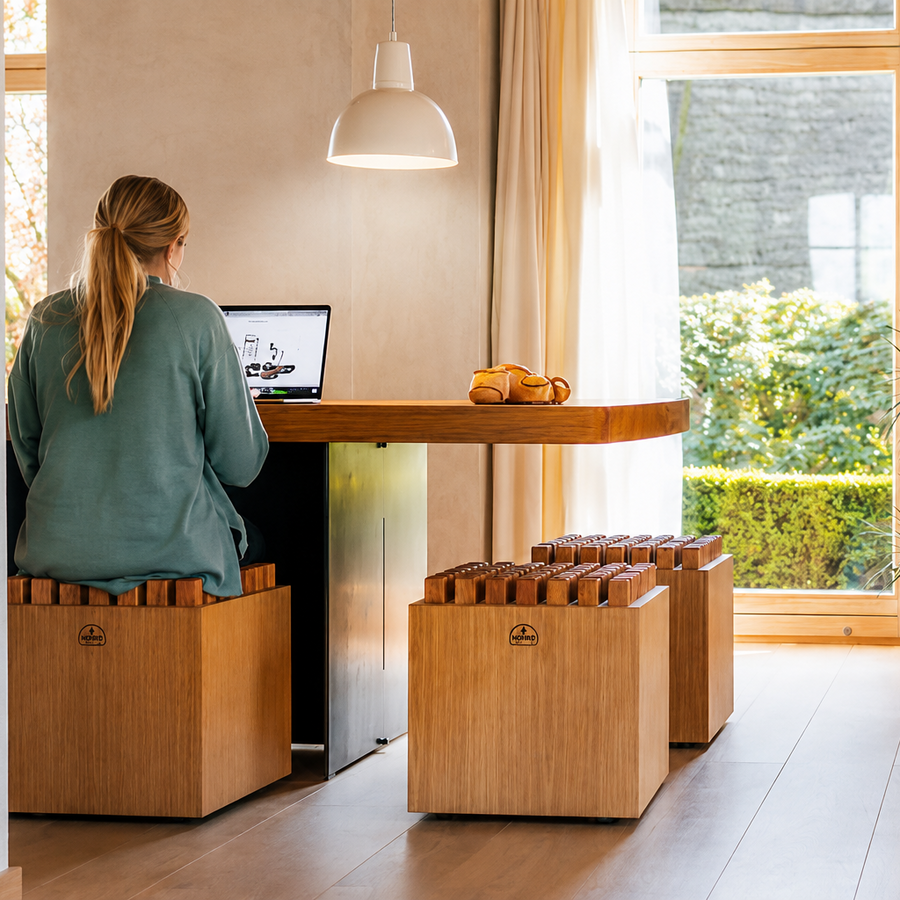 NOHrD HedgeHock – Ergonomic Stool in 6 Wood Types