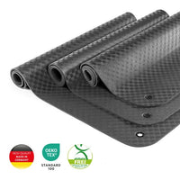 Professional black gymnastics mat set - 5 pieces
