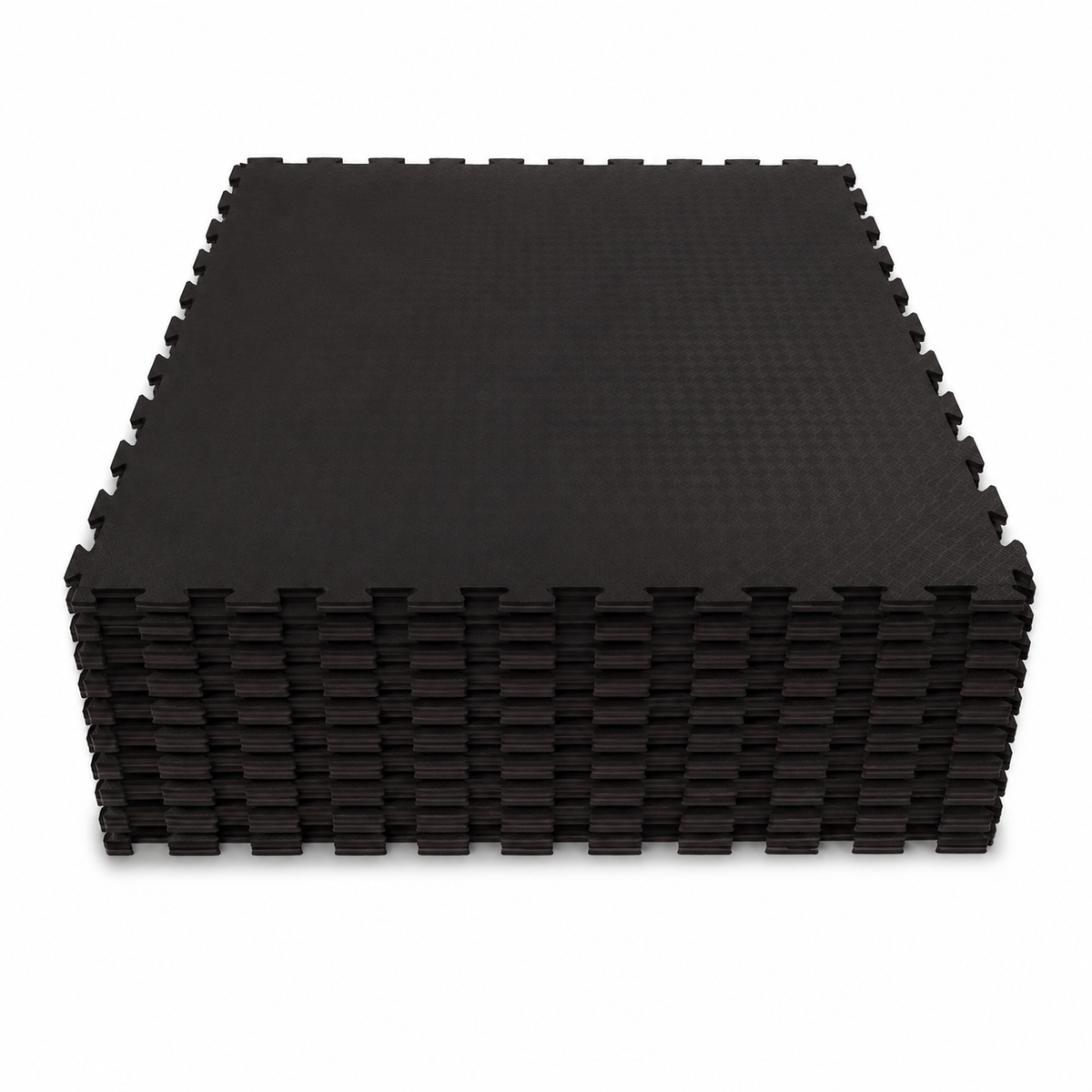 Kampfsportmatte Double Competition Profi schwarz/ grau - Set 10 Stück