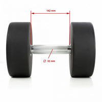 Urethan Dumbbells ATX® Kurzhanteln - 2,5 kg bis 60 kg Griffdurchmesser ca. 32 mm ;Griffmaß: 142 mm 
