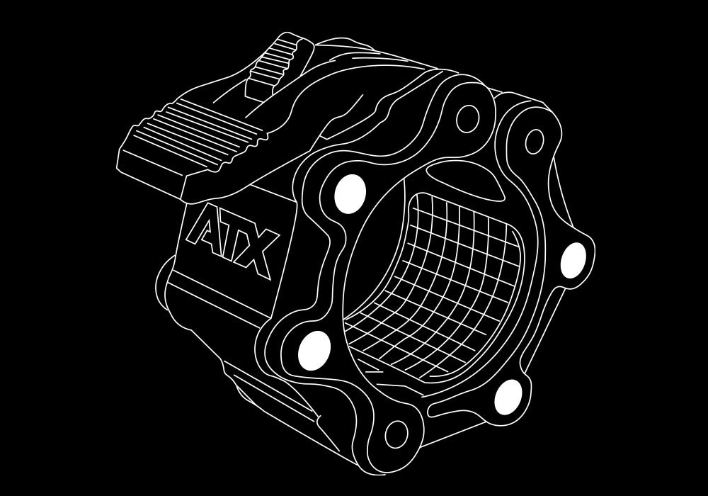 ATX® HQ Magnetic Collar clamp 50 mm - Paar Isoansicht