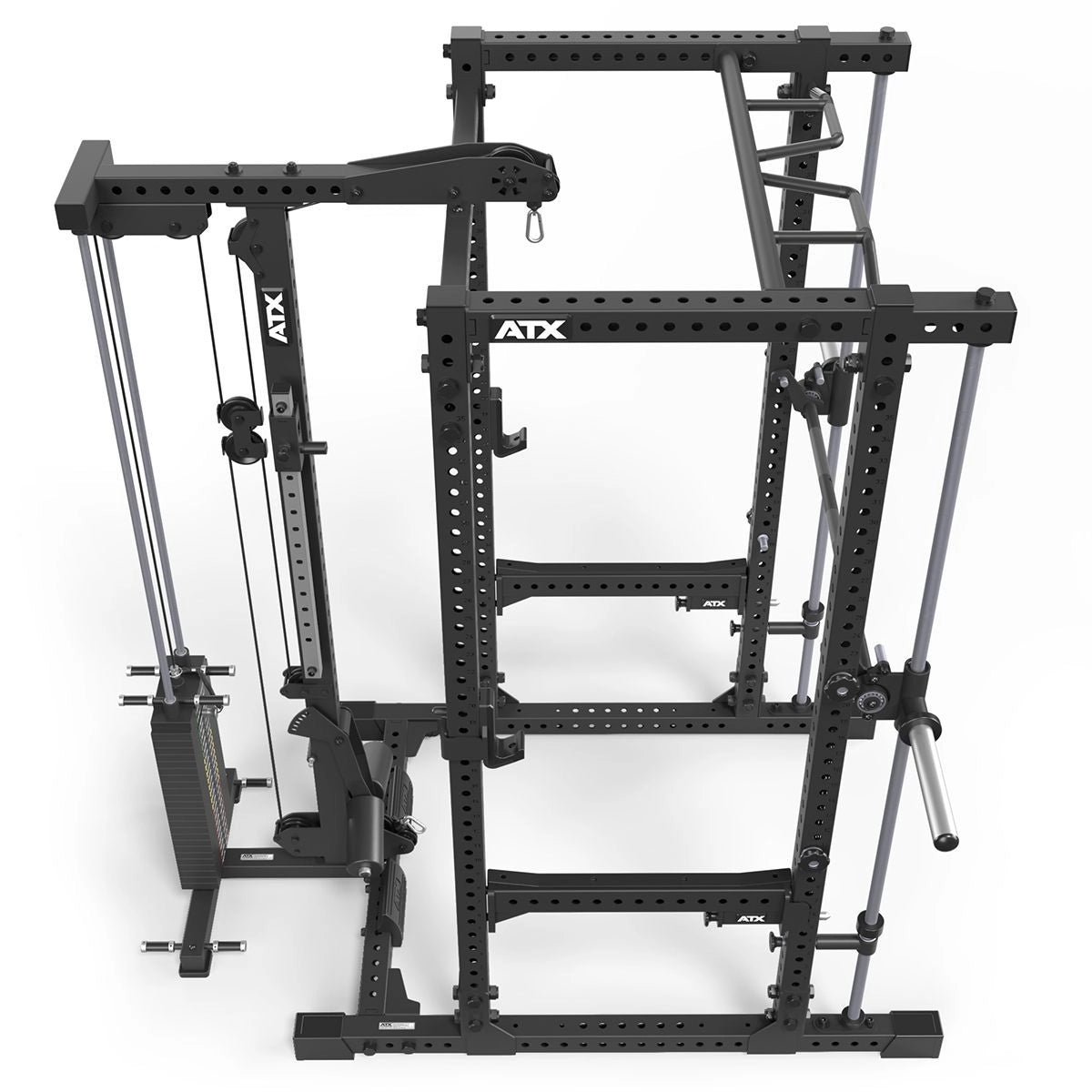 ATX® Power Rack 780 mit Latzug - Steckgewichte & Multipresse