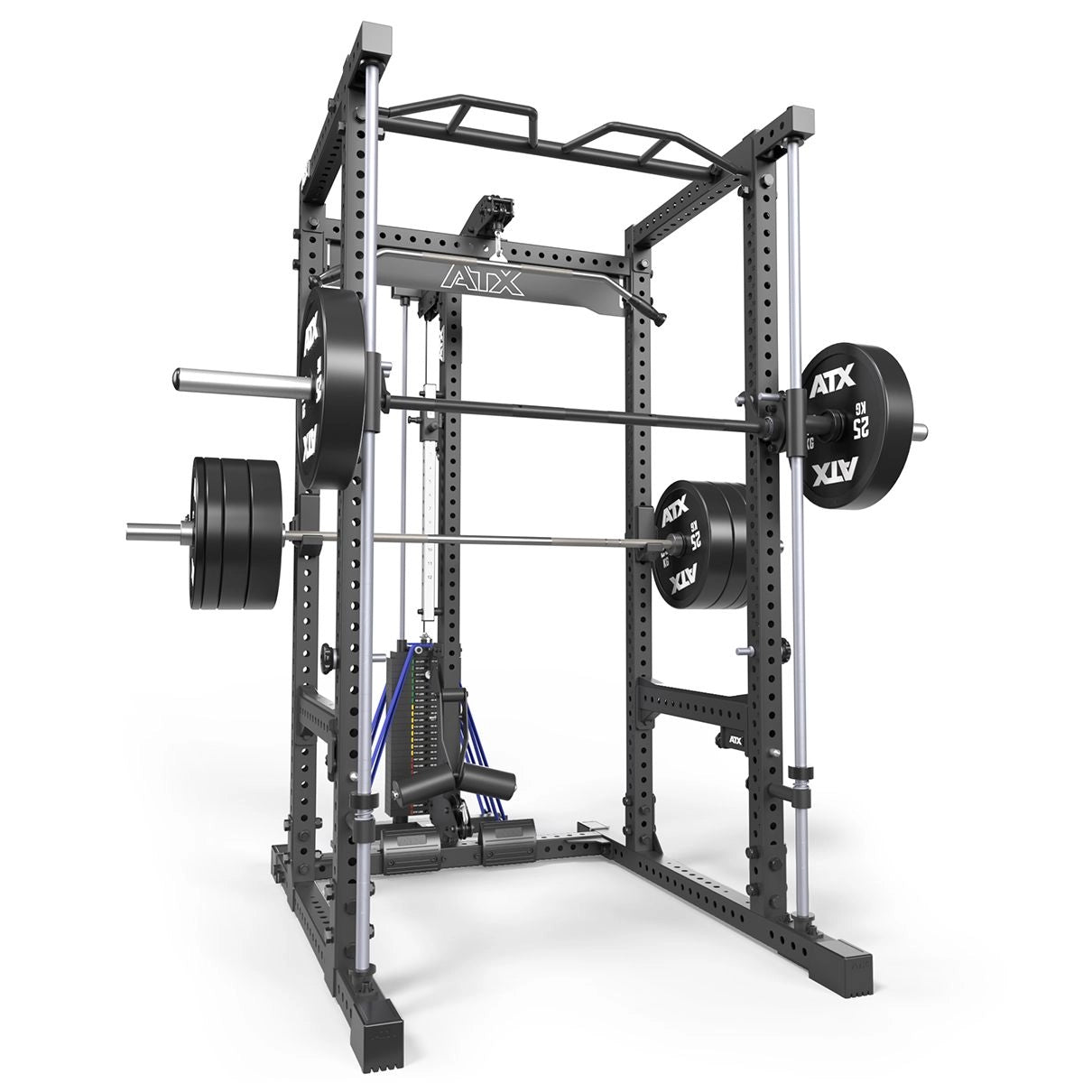 ATX® Power Rack 780 mit Latzug - Steckgewichte & Multipresse