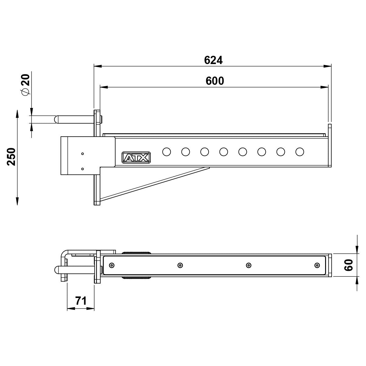 ATX® Safety Spotter Arms / Emergency Rests Series 700