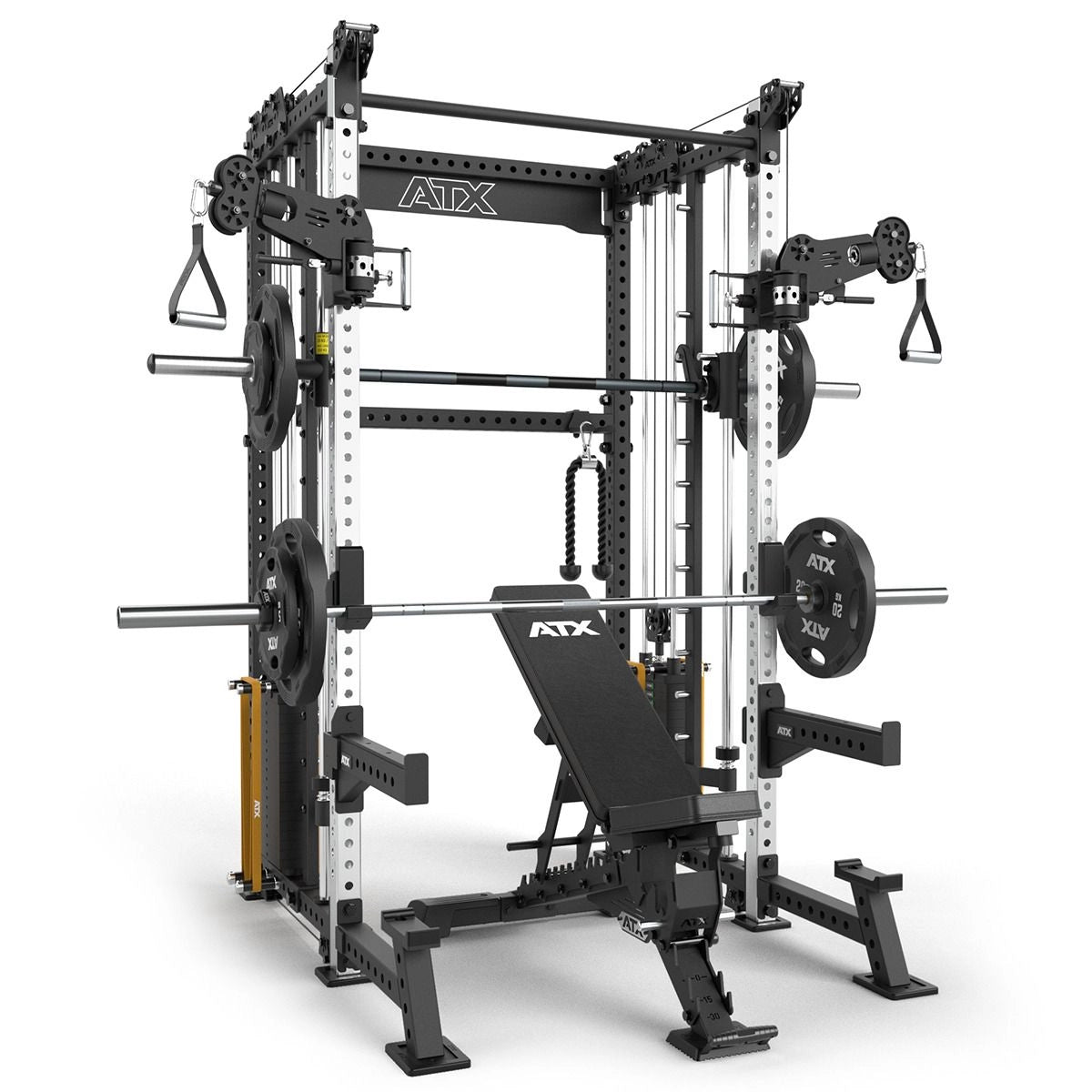 ATX® Rack-Zugstation mit Multipresse inkl. Hantelbank