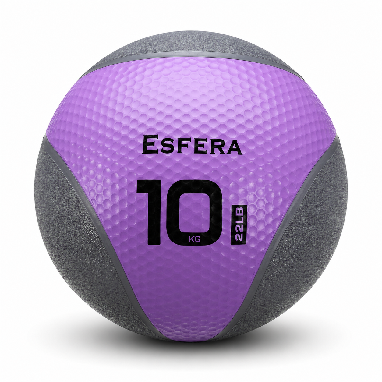Medizinball aus Gummi – 10 kg lila