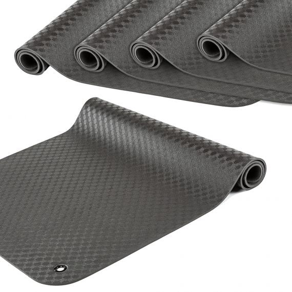 Professional black gymnastics mat set - 5 pieces