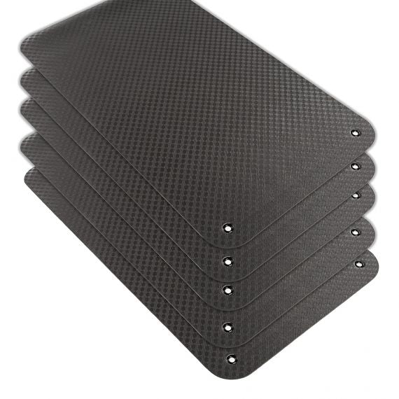 Professional black gymnastics mat set - 5 pieces