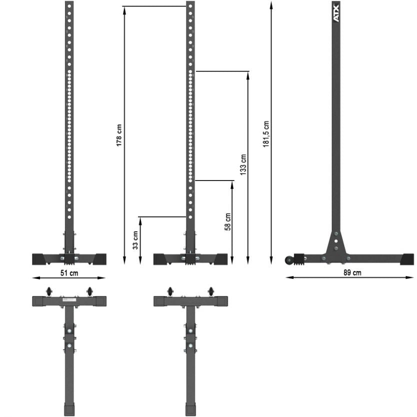ATX® Free Stands 650 SD incl. J-Hooks